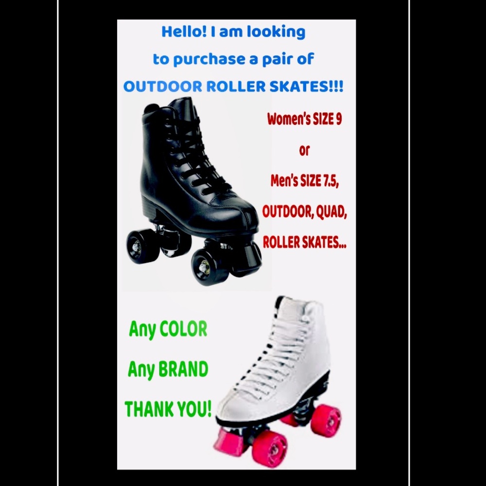 Women’s/Men’s Outdoor Quad Roller Skates